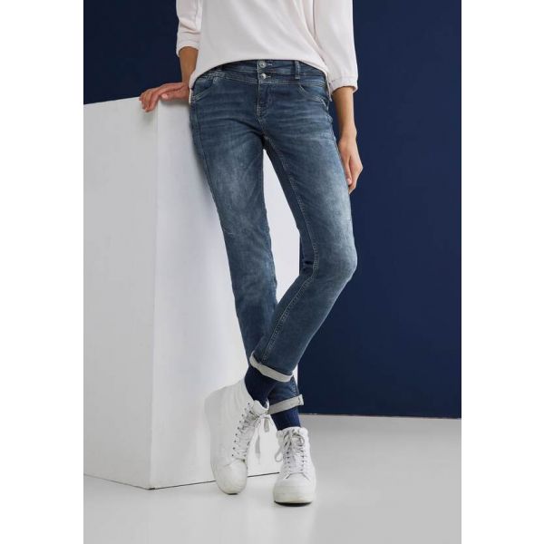 Street One denim Jane mid indigo 375919 14708 