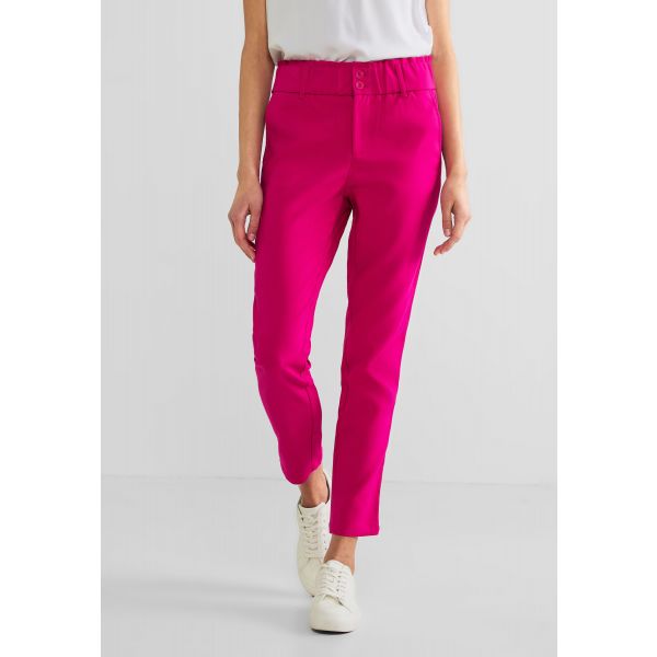 Street One paperbag broek pink 376030 14717