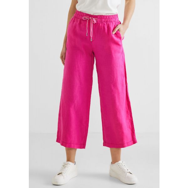 Street One linnen broek oasis pink 376152 14507