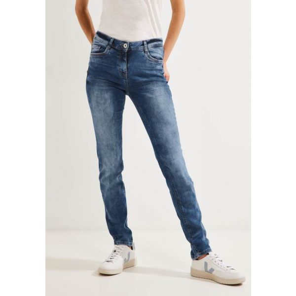 Cecil denim Toronto mid blue wash 376494 10284