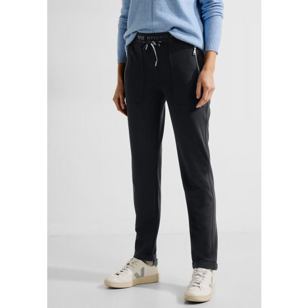 Cecil jersey broek Tracy black 377015 10001