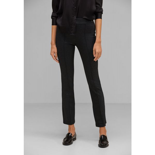 Street One shiny broek Hope black 377028 10001