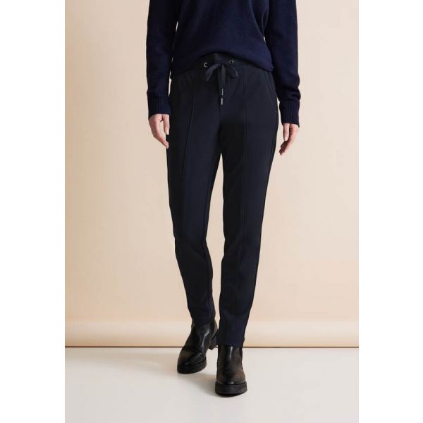 Street One jersey broek deep blue 377105 11238