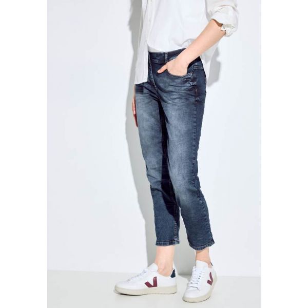 Cecil 7/8 denim Scarlett mid blue 377177 10320