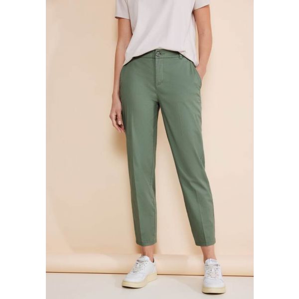 Street One chino broek salvia green 377199 15524