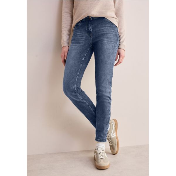 Cecil denim Scarlett mid blue 378384 10281