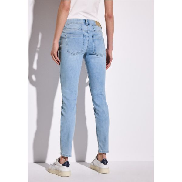 Street One slim fit denim light blue 378550 16588