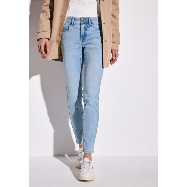 Street One slim fit denim light blue 378550 16588
