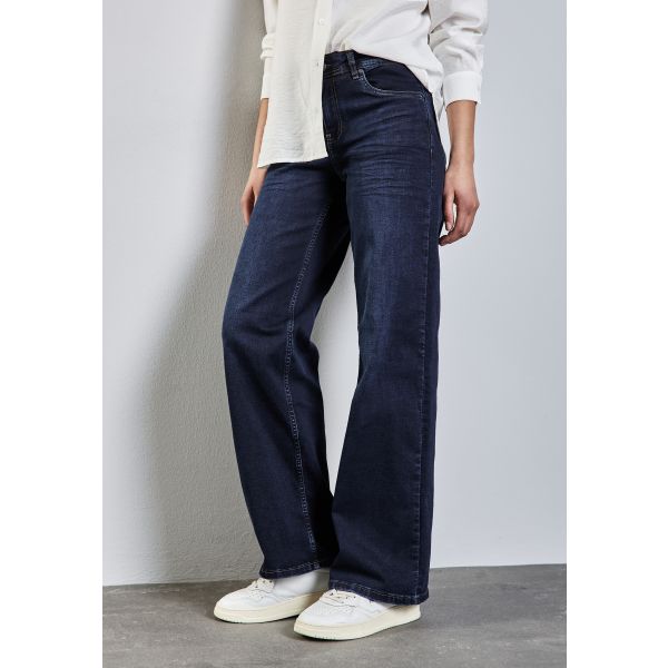 Street One wide leg denim deep blue 378666 16675
