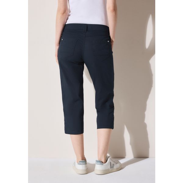 Cecil 3/4 papertouch broek blue 378678 15512