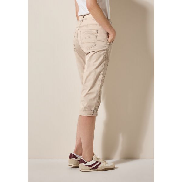 Cecil 3/4 papertouch broek beige 378678 15603