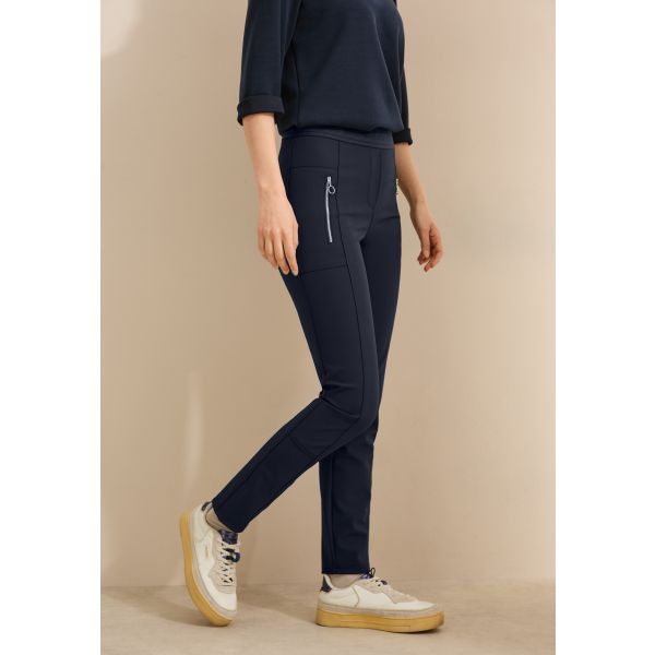 Cecil stretch broek Vicky universal blue 378791