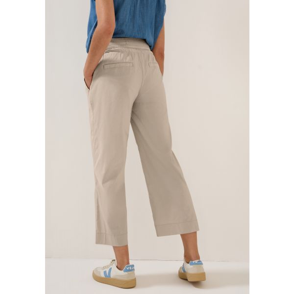 Cecil wijde 7/8 broek beige 379211 15603