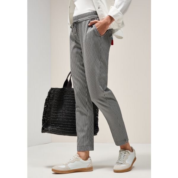 Cecil 7/8 streep broek balmy khaki 379239 26785