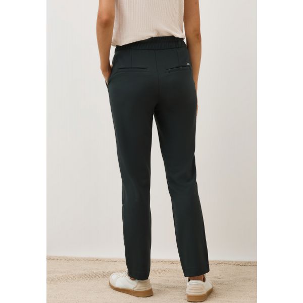 Cecil jersey broek Tracy ink green 379242 16834