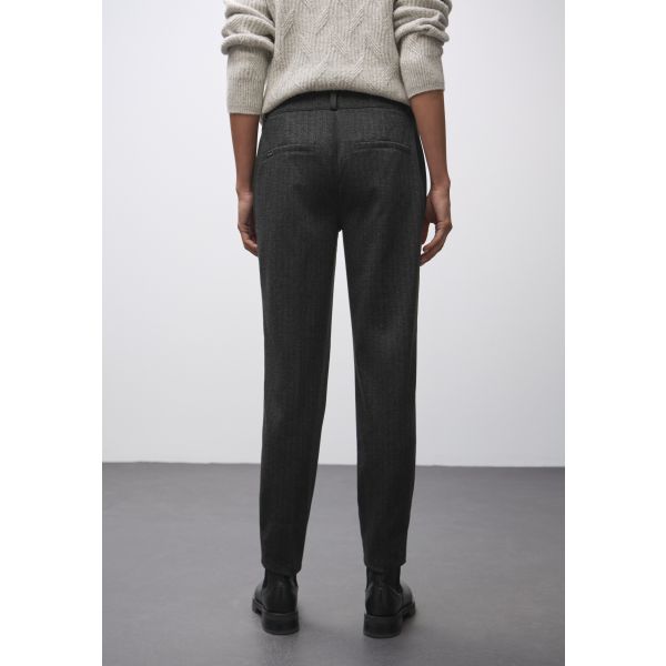 Street One visgraat broek black 379684 20001