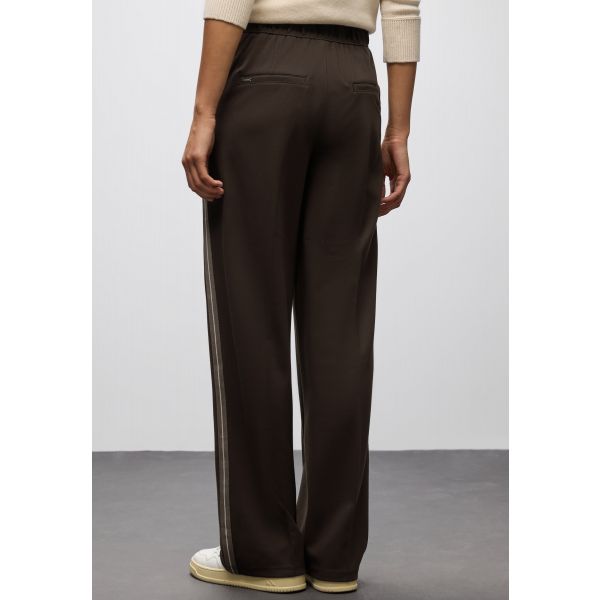 Street One broek met bies roast brown 379754 16866