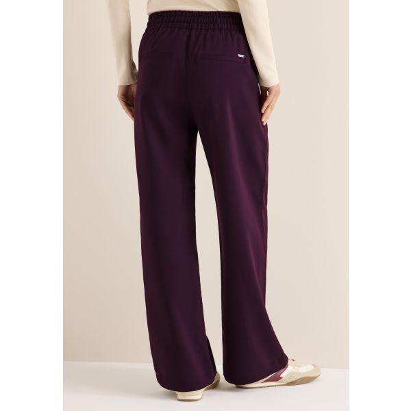 Cecil rechte broek eggplant red 380093 16855