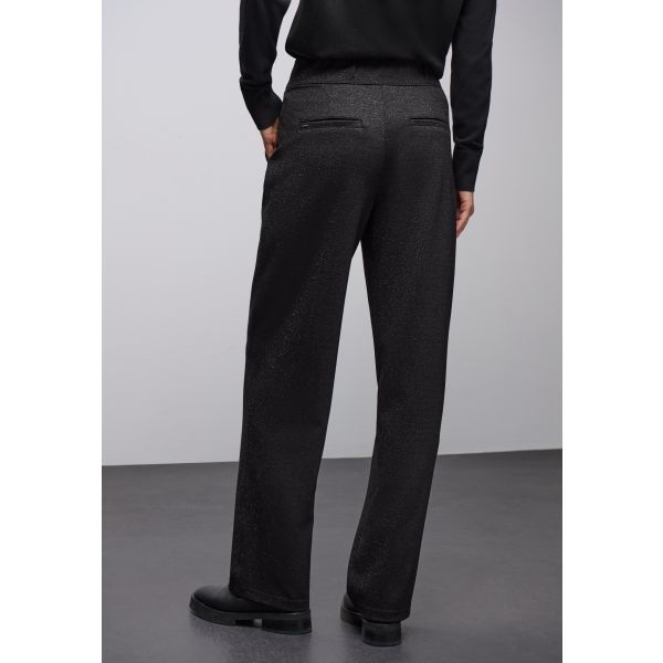 Street One glitter pantalon black 380138 10001