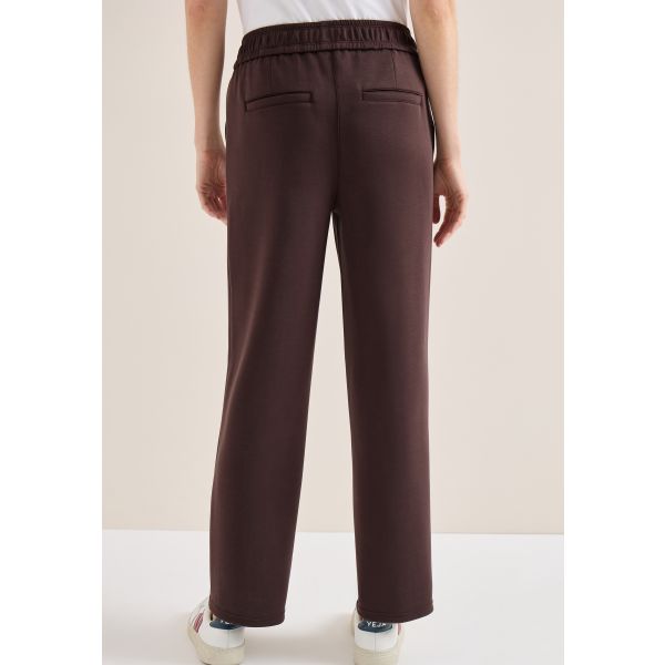 Cecil jersey broek macchiato brown 380680 17493