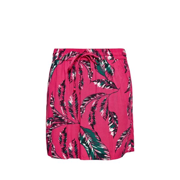 QS rok met bladerenprint roze 41.805.78.4250 44A1