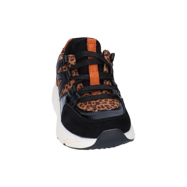 Super Cracks sneaker black orange 481516