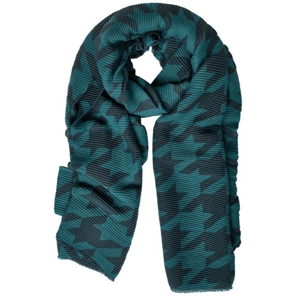 Cecil plissé sjaal print lapis blue 570927 21744-A