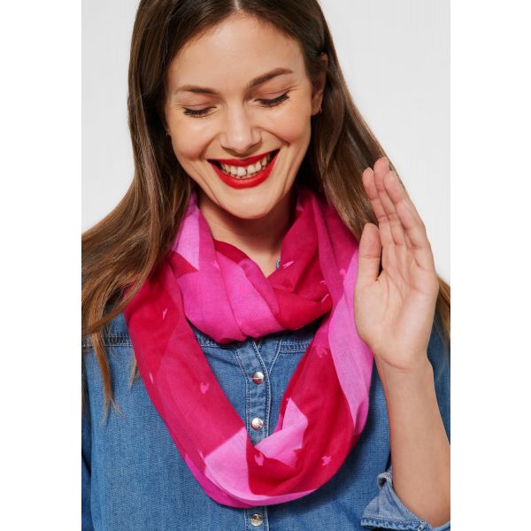 Street One ronde sjaal lavish pink 571936 34243-A