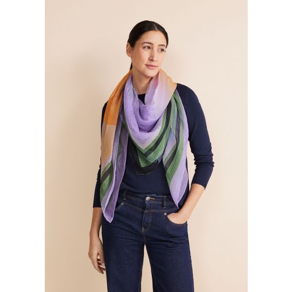 Street One plissé sjaal multi color 572277 33516-A