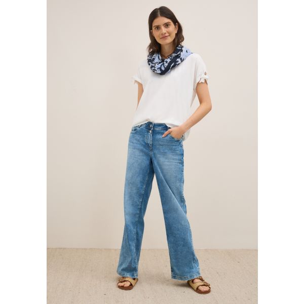 Cecil print sjaal urban dark blue 572876 36831-A