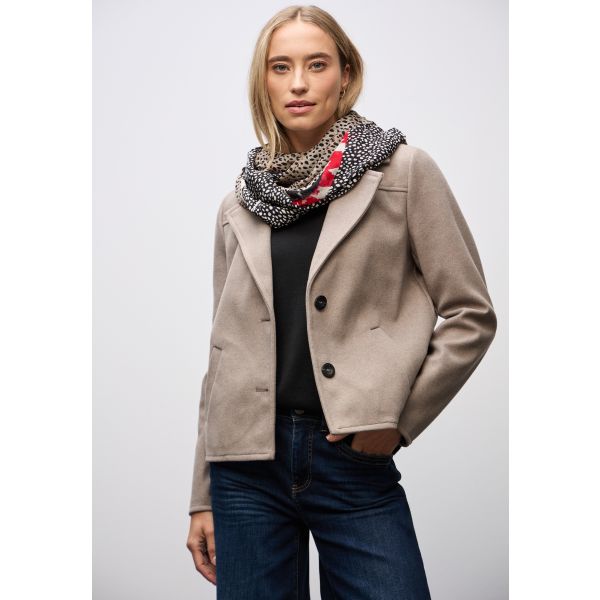 Street One ronde print sjaal black 572943 30001-A