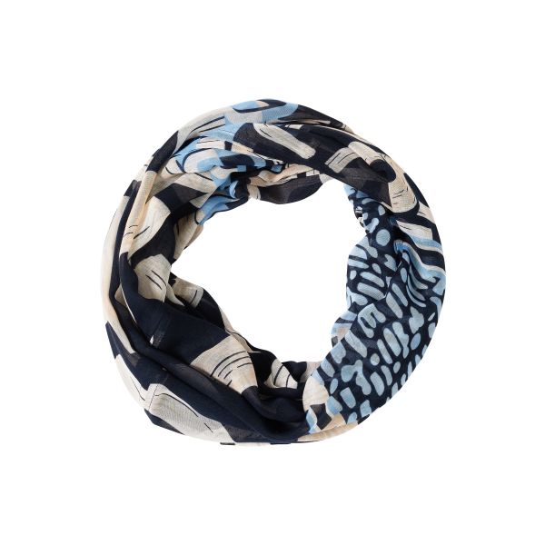 Cecil ronde print sjaal universal blu 573024 35512-A