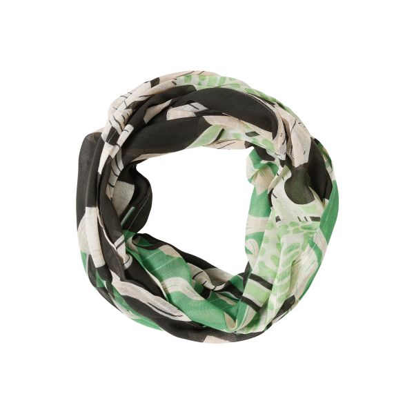 Cecil ronde print sjaal raw khaki 573024 37406-A