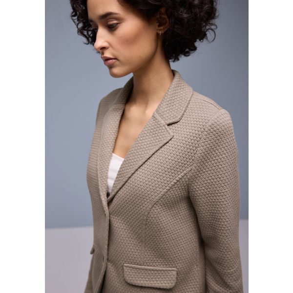 Street One sweatblazer terra mocha 212925 17462