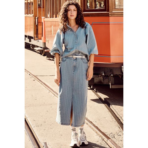 Tramontana denim rok blue denim C05-15-201