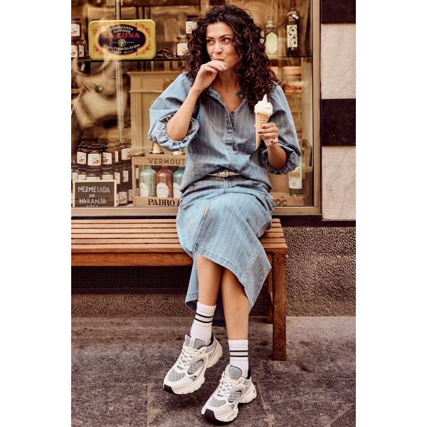 Tramontana denim blouse blue denim C05-15-301