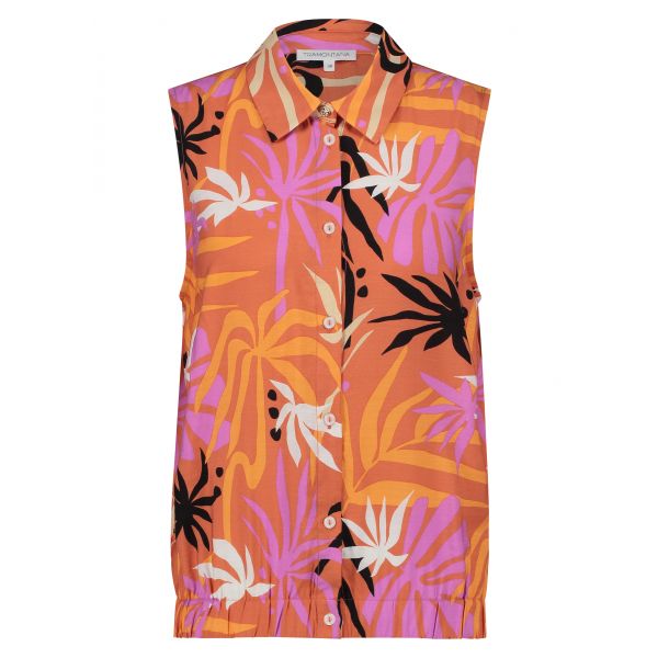 Tramontana print blouse terra C05-16-301
