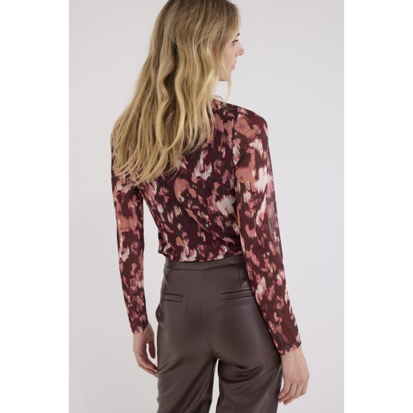 Tramontana chiffon top blaze berry C32-21-401