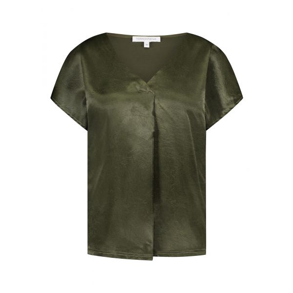 Tramontana satinlook blouse junglegreen C40-15-401