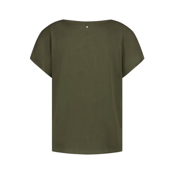 Tramontana satinlook blouse junglegreen C40-15-401