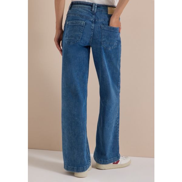 Cecil flare denim mid blue 381339 10283
