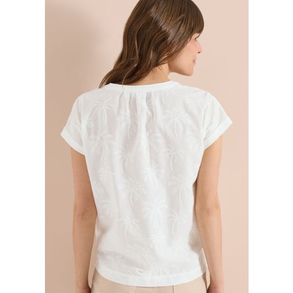 Cecil embroidery blouse vanilla white 346627 13474