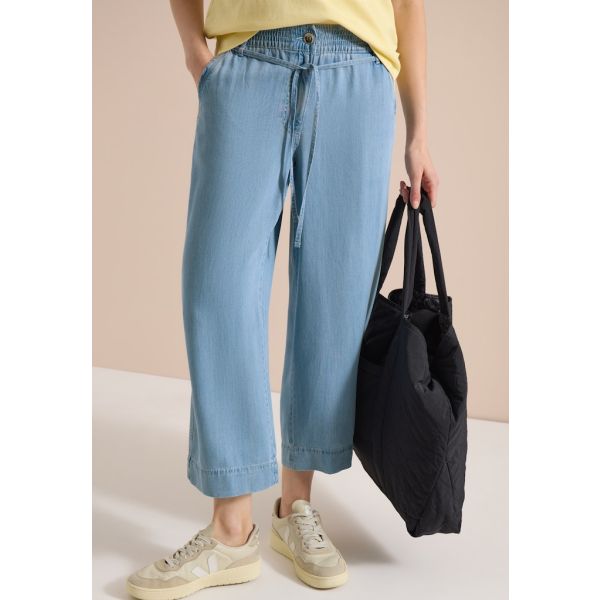 Cecil 7/8 losvallende denim light blue 380998 1592