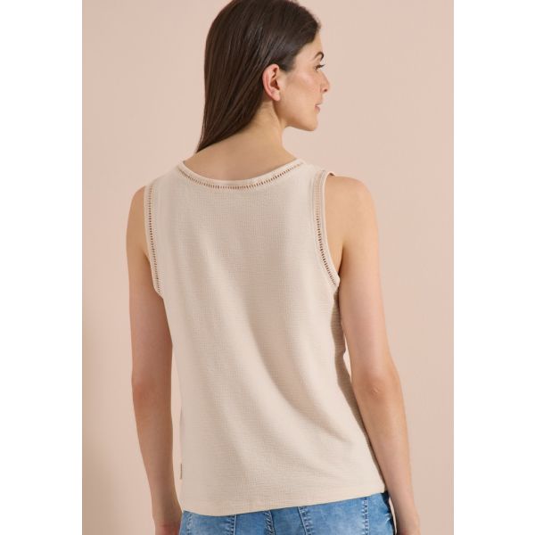 Cecil detail top pearl beige 325413 16504