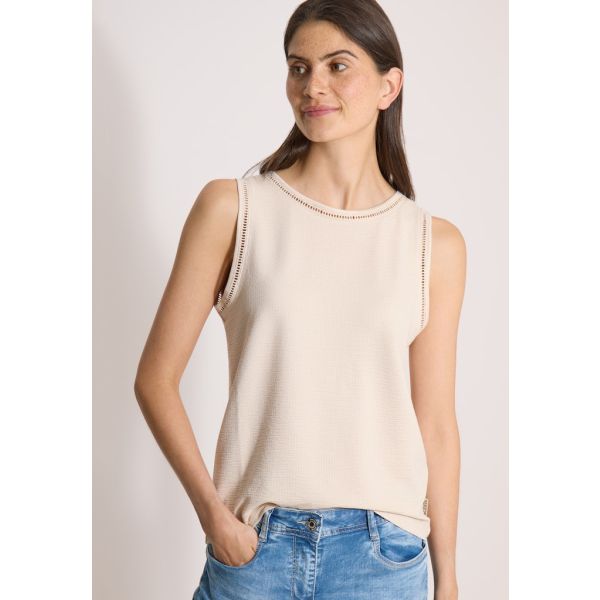 Cecil detail top pearl beige 325413 16504