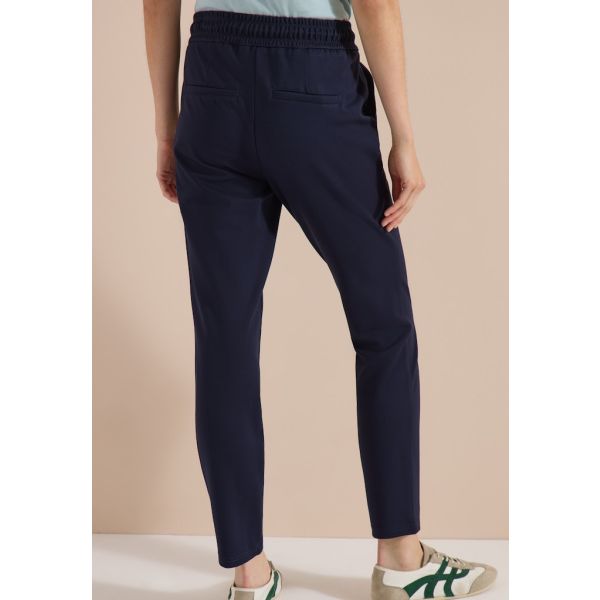 Cecil jersey broek Tracy dark blue 380929 16831