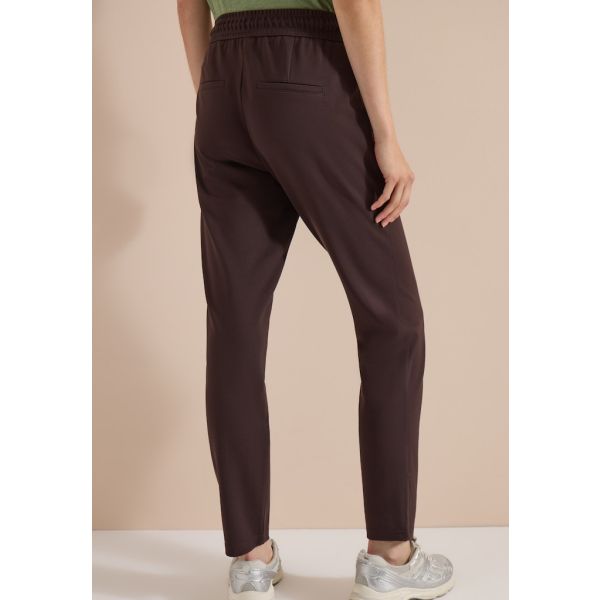 Cecil jersey broek Tracy truffle brown 380929 1774