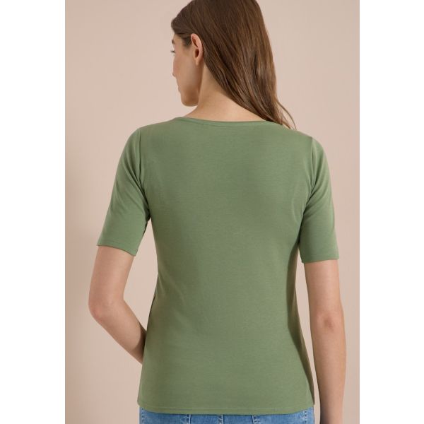 Cecil korte mouw shirt matcha green 317515 17764