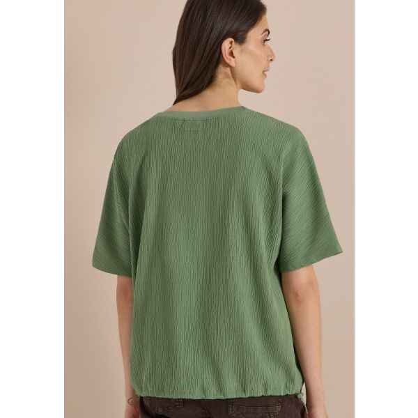 Cecil structuur shirt matcha green 346805 17764