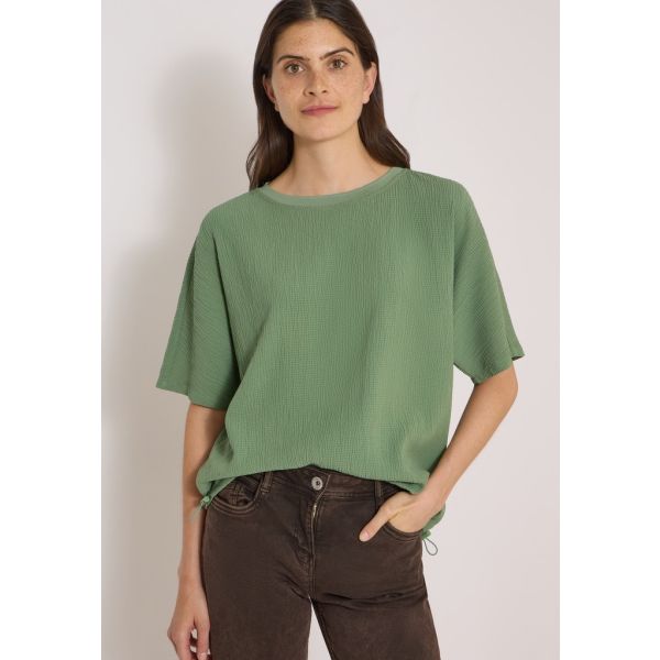Cecil structuur shirt matcha green 346805 17764